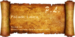 Palade Laura névjegykártya